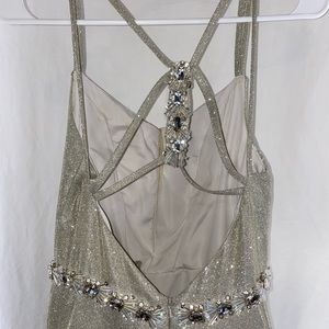 Sherri Hill Gold Ball Gown Prom Dress